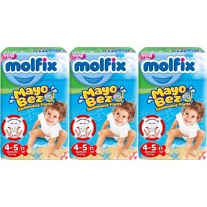 Molfix Swimming Pants (Mayo Bez) Beden:4-5 (9-15Kg) 33 Adet