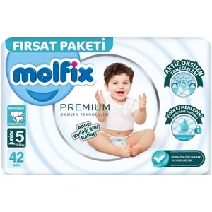 Molfix Premium Bebek Bezi Beden:5 (11-18KG) Junior 126 Adet Aylık Ultra Fırsat Pk