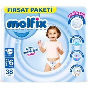 Molfix Bebek Bezi Beden:6 (15+KG) Extra Large 152 Adet Avantaj Fırsat Pk