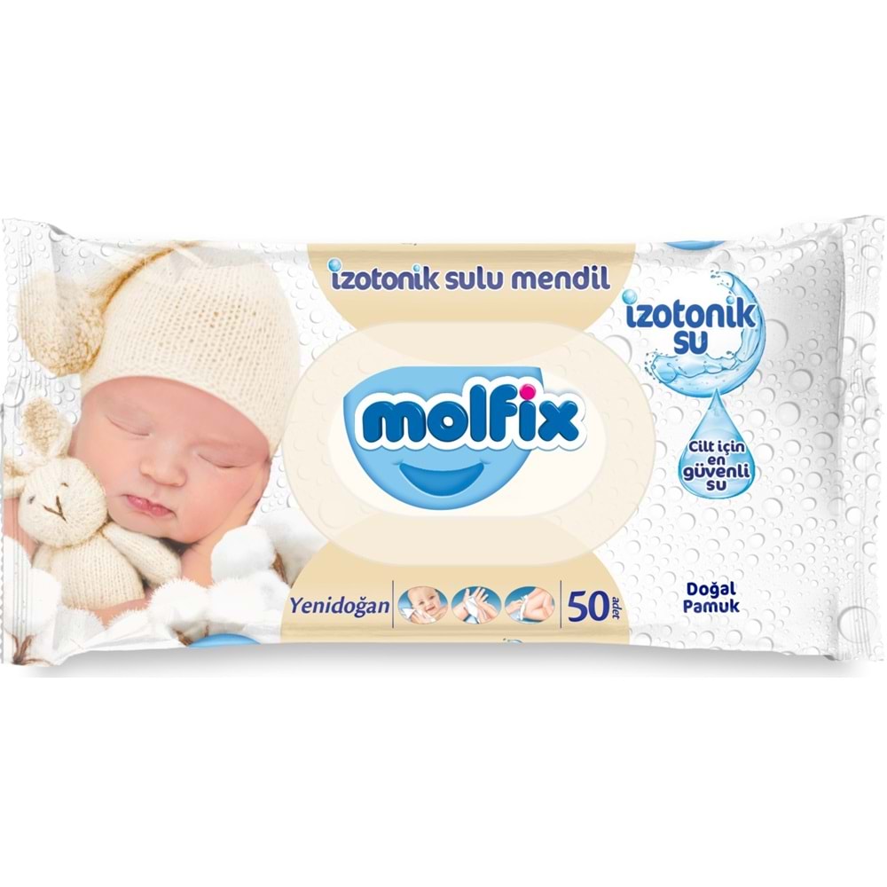 Molfix Bebek Bezi Beden:2 (3-6Kg) Mini 240 Adet Aylık Fırsat Pk + 6 Adet Islak Mendil