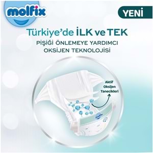 Molfix Premium Bebek Bezi Beden:6 (15+KG) Extra Large 108 Adet Ultra Fırsat Pk + 3 Adet Islak Mendil