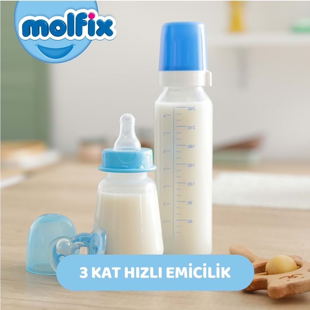 Molfix Bebek Bezi Beden:3 (4-9KG) Midi 280 Adet Mega Ekonomik Fırsat Pk