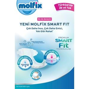 Molfix Premium Smart Fit Bebek Bezi 4 Beden 7-14 KG Maxi 344 Adet Avantaj Ultra Fırsat Pk