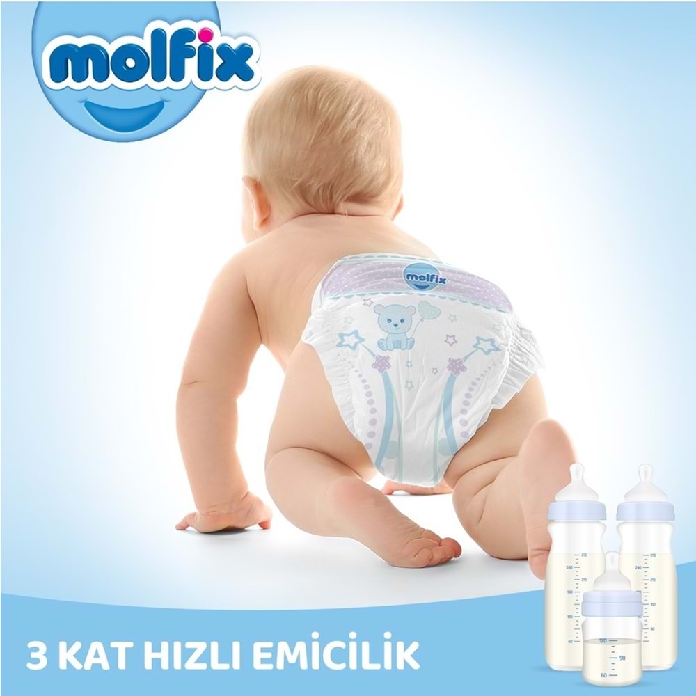 Molfix Bebek Bezi 7 Beden 20-30 KG XX Large 60 Adet Ekonomik Fırsat Pk