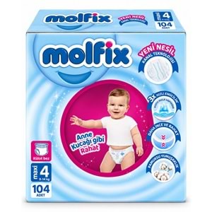 Molfix Külot Bebek Bezi 4 Beden 9-14 KG Maxi 104 Adet Ekonomik Fırsat Pk
