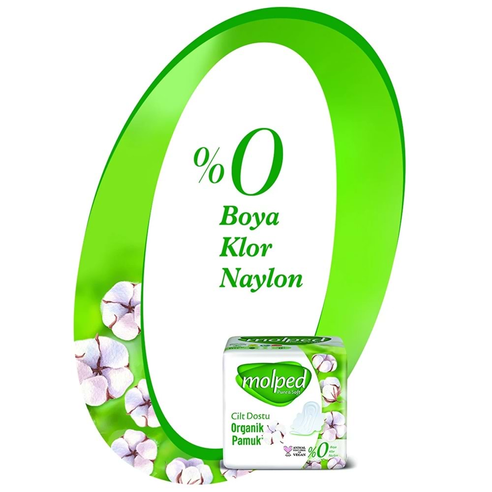 Molped Pure&Soft Hijyenik Ped Normal 552 (12PK*46) Adet Mega Pk