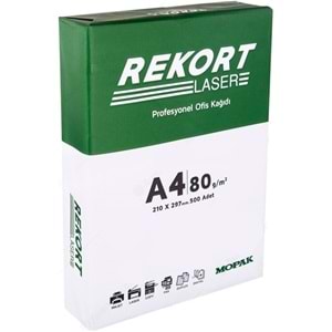 Mopak Rekort A4 80GR/M2 Fotokopi Kağıdı 2000 Adet (4PK*500)