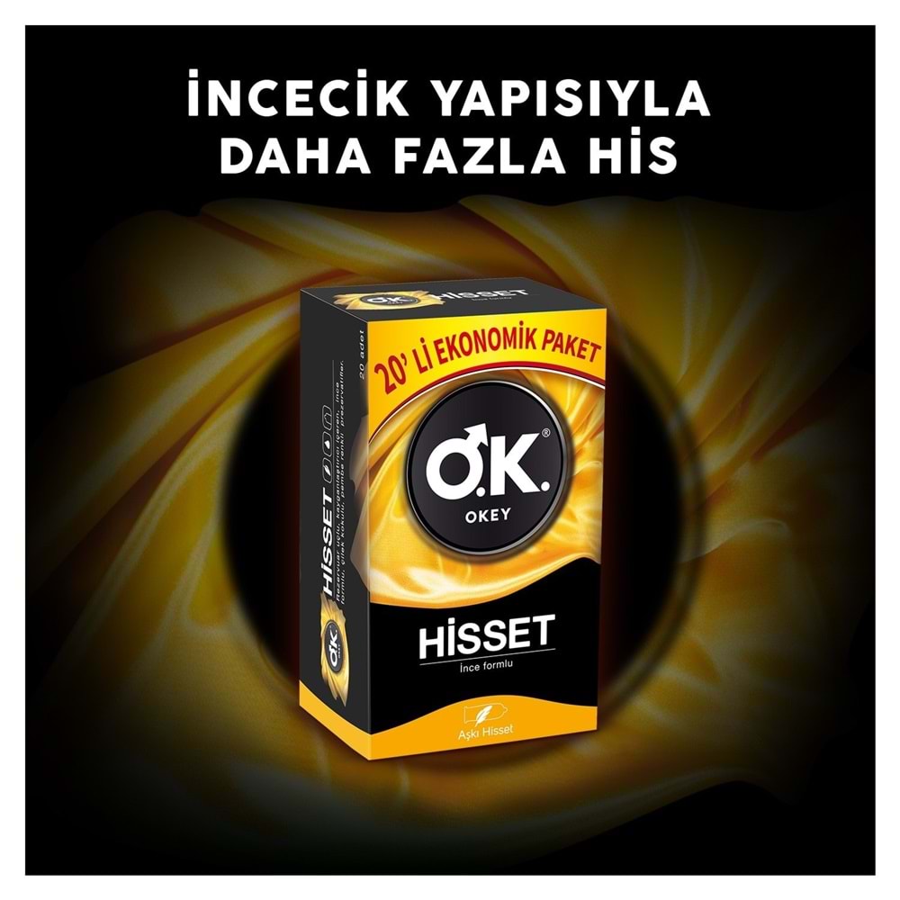Okey Prezervatif 120 Adet Hisset Ekonomik Pk (6PK*20)