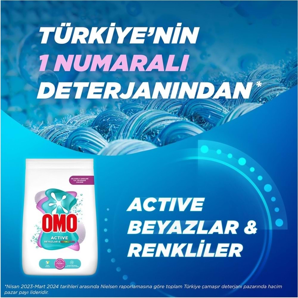 Omo Matik Çamaşır Deterjanı 15KG Beyaz ve Color/Renkliler (100 Yıkama) (2PK*7.5KG)