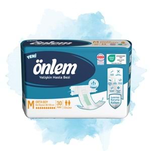 Önlem Hasta Bezi Bel Bantlı Tekstil Yüzey M - Medium - Orta 90 Adet (3PK*30)