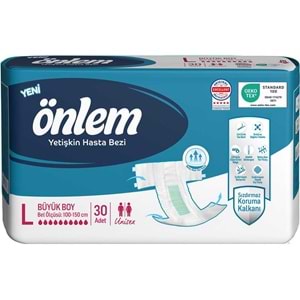 Önlem Hasta Bezi Bel Bantlı Tekstil Yüzey L - Large - Büyük 150 Adet (5PK*30)
