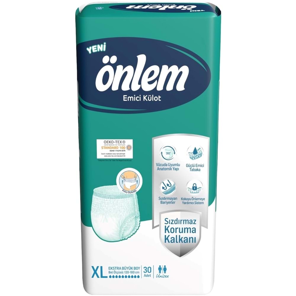 Önlem Emici Külot Hasta Bezi XL- Extra Large - Ekstra Büyük 240 Adet (8PK*30)