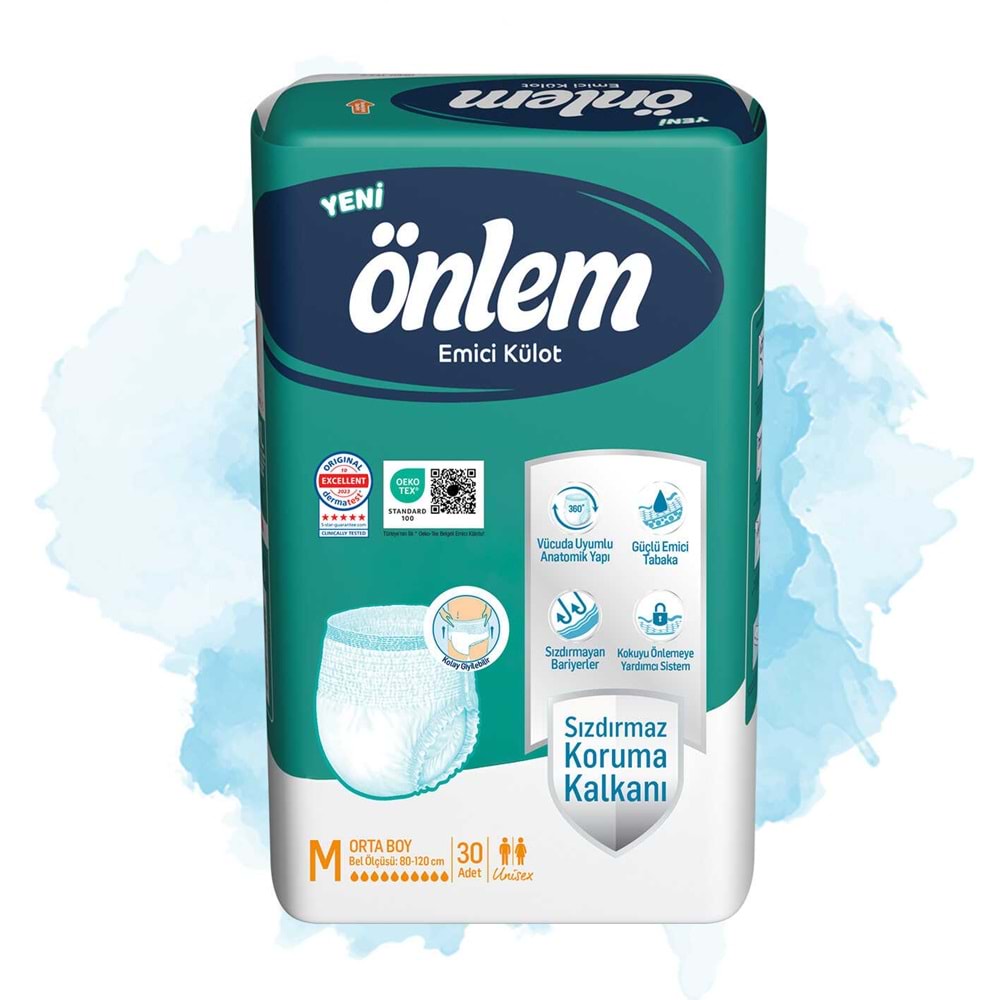Önlem Emici Külot Yetişkin Hasta Bezi M - Medium - Orta 150 Adet (5PK*30)