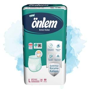 Önlem Emici Külot Yetişkin Hasta Bezi L - Large - Büyük 240 Adet (8PK*30)