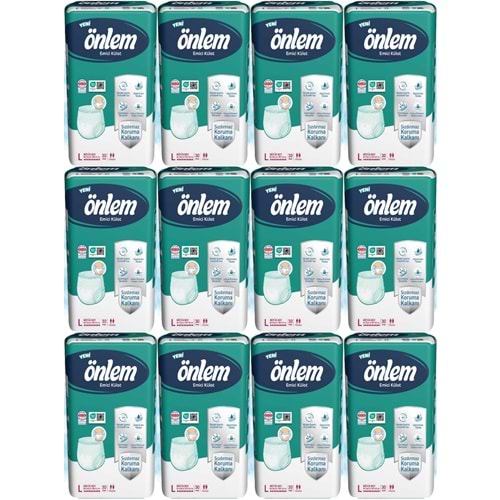 Önlem Emici Külot Yetişkin Hasta Bezi L - Large - Büyük 360 Adet (12PK*30)