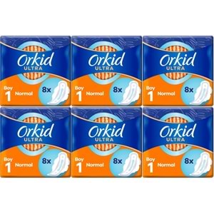 Orkid Hijyenik Ped Ultra Extra Normal 48 Adet Standart Pk (6PK*8)