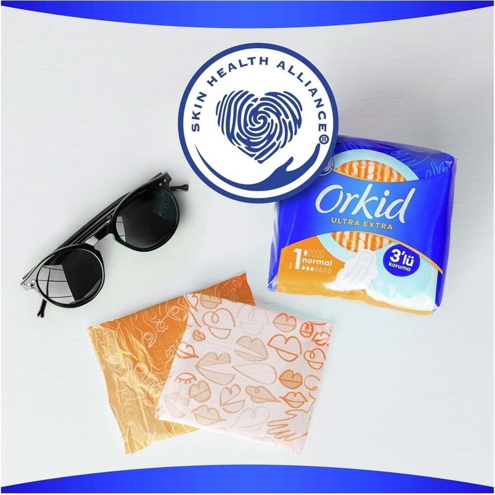 Orkid Hijyenik Ped Ultra Extra Normal 72 Adet Standart Pk (9PK*8)
