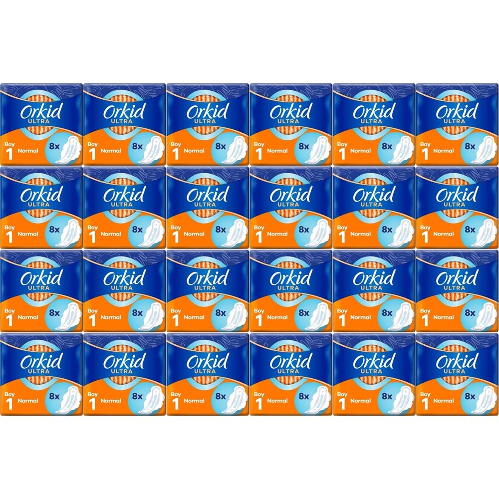Orkid Hijyenik Ped Ultra Extra Normal 192 Adet Standart Pk (24PK*8)