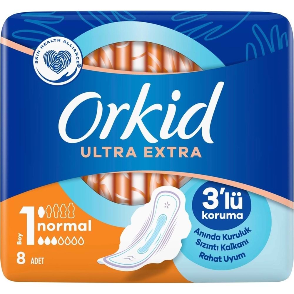 Orkid Hijyenik Ped Ultra Extra Normal 192 Adet Standart Pk (24PK*8)