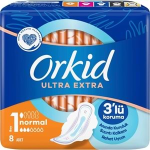 Orkid Hijyenik Ped Ultra Extra Normal 192 Adet Standart Pk (24PK*8)