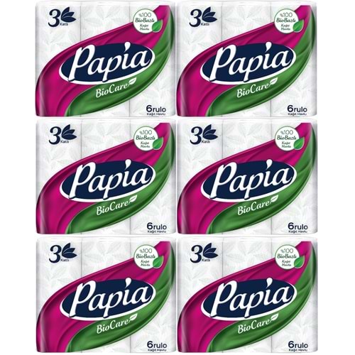 Papia Kağıt Havlu (3 Katlı) 36 Lı Set Bio Care (6PK*6)