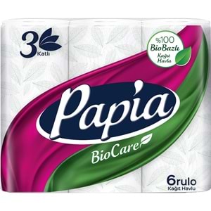 Papia Kağıt Havlu (3 Katlı) 48 Li Set Bio Care (8PK*6)