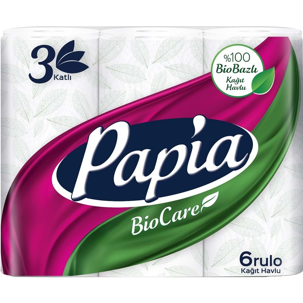 Papia Kağıt Havlu (3 Katlı) 72 Li Set Bio Care (12PK*6)
