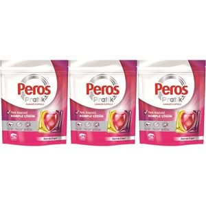 Peros Pratik Matik Çamaşır Deterjanı Kapsülü - Tableti 78 Adet Renkliler (3PK*26)