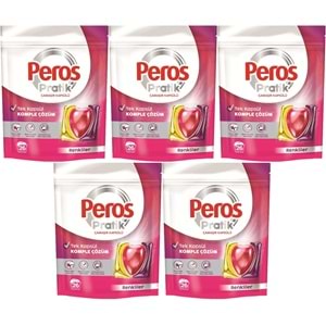 Peros Pratik Matik Çamaşır Deterjanı Kapsülü - Tableti 130 Adet Renkliler (5PK*26)
