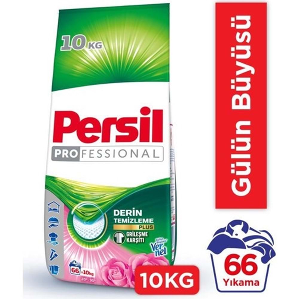 Persil Matik Toz Çamaşır Deterjanı 20KG Gülün Büyüsü (2PK*10KG) (132 Yıkama)