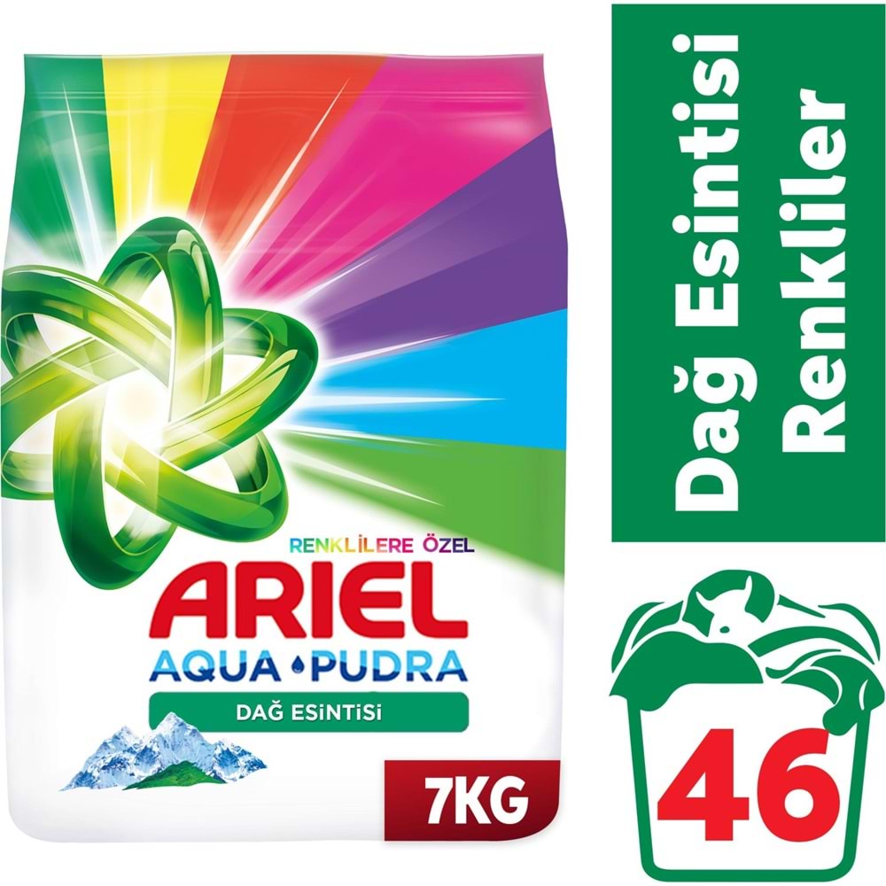 Persil Matik Toz Çamaşır Deterjanı 7KG Renkli (46 Yıkama) + 7KG Renklilere Özel / Dağ Esintisi