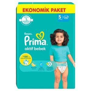 Prima Bebek Bezi Beden:5 (11-16Kg) Junior 184 Adet Süper Ekonomik Fırsat Pk