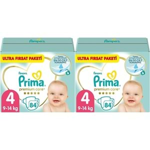 Prima Premium Care Bebek Bezi Beden:4 (9-14) Maxi 168 Adet Mega Fırsat Pk