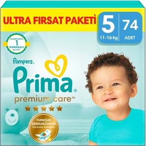 Prima Premium Care Bebek Bezi Beden:5 (11-16) Junior 148 Adet Mega Fırsat Pk