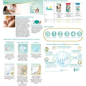 Prima Premium Care Bebek Bezi Beden:0 (1.5-2.5Kg) Prematüre 150 Adet Mega Ekonomik Pk