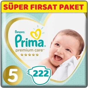 Prima Premium Care Bebek Bezi Beden:5 (11-16) Junior 222 Adet Süper Fırsat Pk