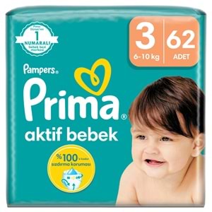 Prima Bebek Bezi Beden:3 (6-10Kg) Midi 496 Adet Ultra Ekonomik Fırsat Pk