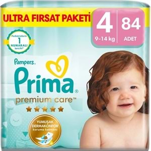 Prima Premium Care Bebek Bezi Beden:4 (9-14) Maxi 252 Adet Süper Fırsat Pk