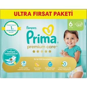 Prima Premium Care Bebek Bezi 6 Beden 13+ Extra Large 248 Adet Ultra Fırsat Pk
