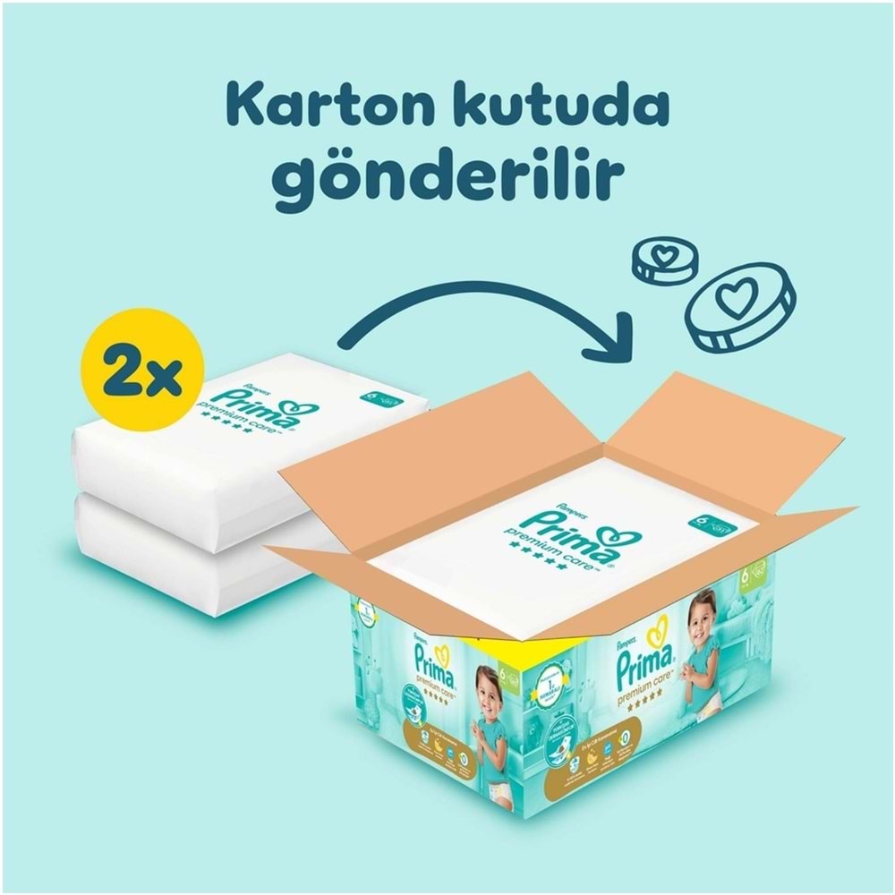 Prima Premium Care Bebek Bezi 6 Beden 13+ Extra Large 248 Adet Ultra Fırsat Pk