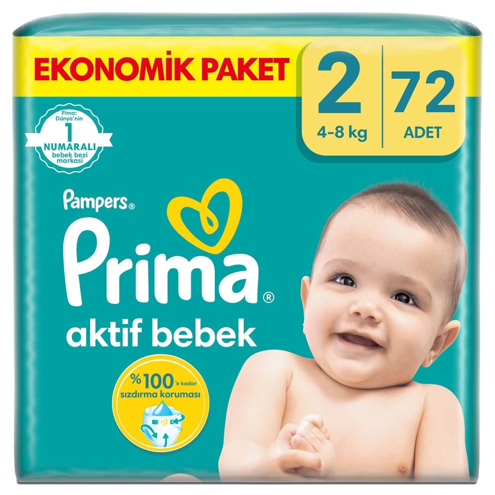 Prima Bebek Bezi Beden:2 (4-8Kg) Mini 216 Adet Ekonomik Fırsat Pk