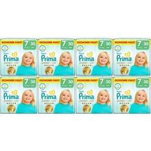 Prima Premium Care Bebek Bezi Beden:7 (15+KG) XXX Large 240 Adet Ultra Ekonomik Fırsat Pk