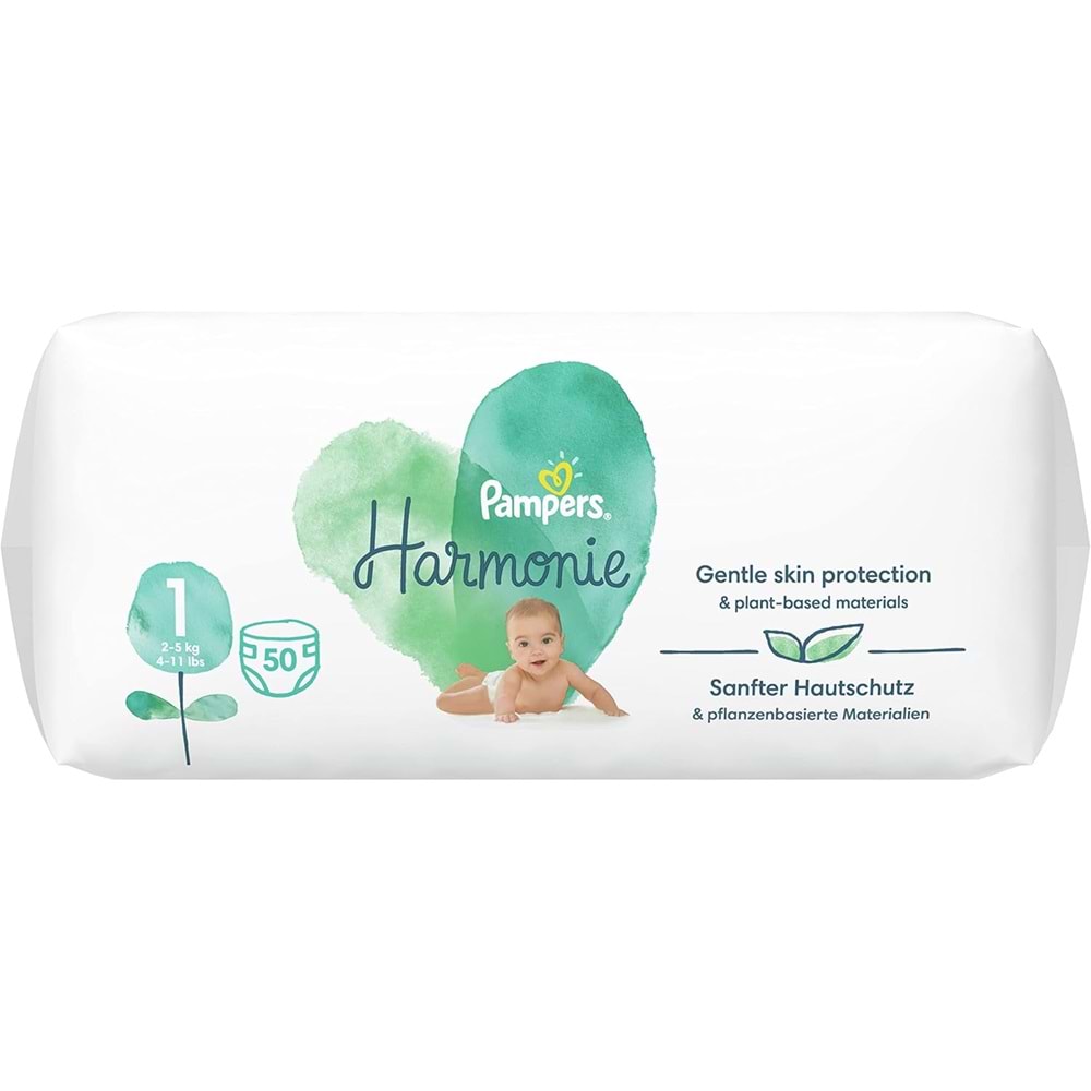 Prima Pampers Harmonie Bebek Bezi Beden:1 (2-5KG) Yenidoğan 50 Adet + Beden:2 (4-8KG) Mini 39 Adet