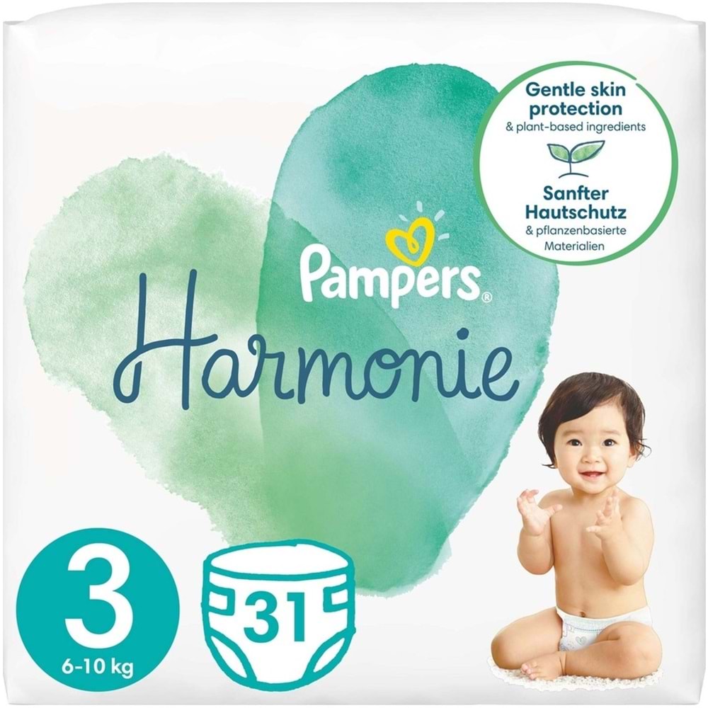 Prima Pampers Harmonie Bebek Bezi Beden:3 (6-10KG) Midi 93 Adet Aylık Ultra Fırsat Pk