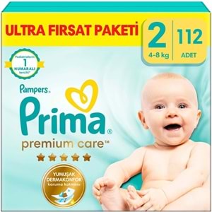 Prima Premium Care Bebek Bezi Beden:2 (4-8KG) Mini 448 Adet Avantaj Ultra Fırsat Pk