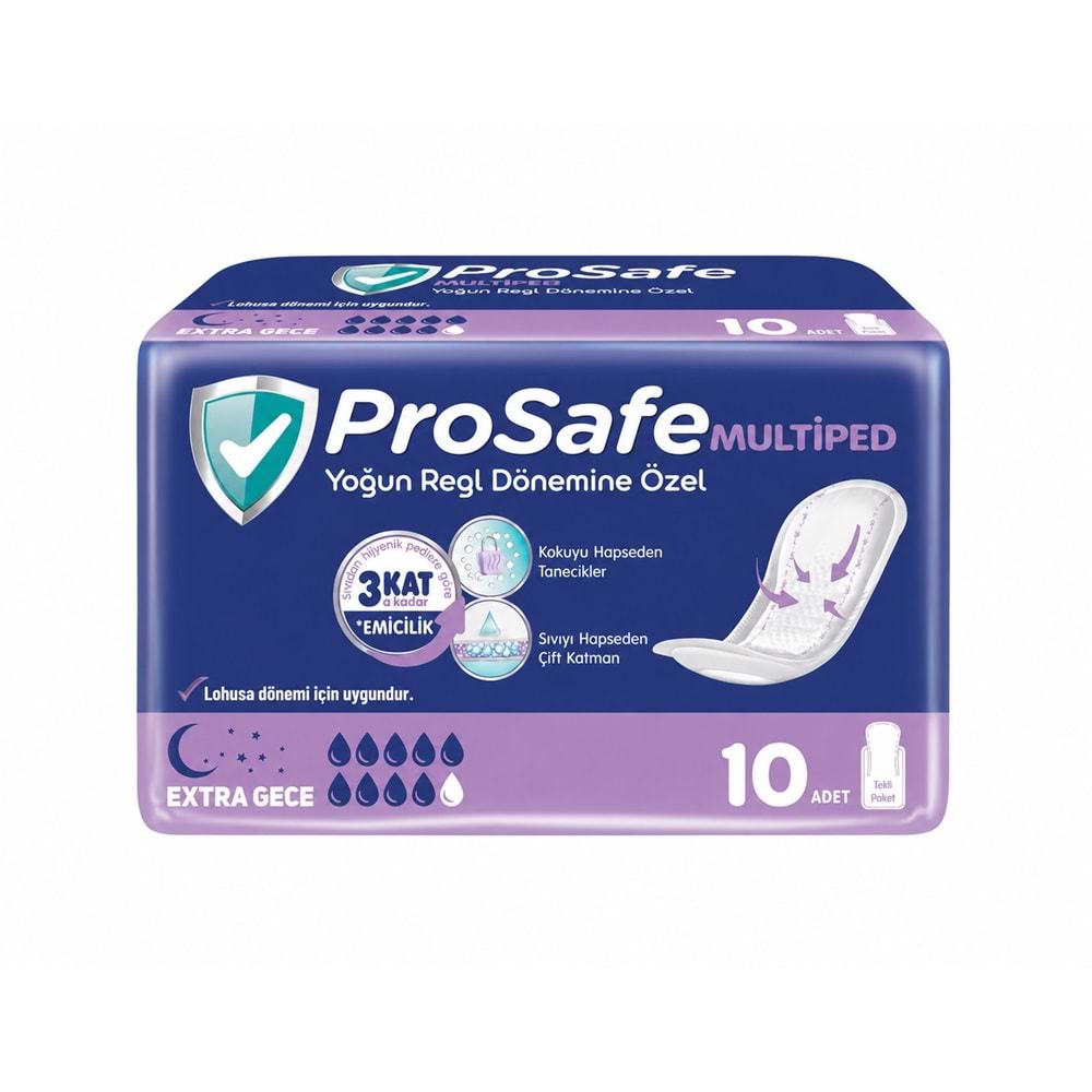 Prosafe Multiped Regl - Mesane - Lohusa Pedi L - Büyük - Large Extra/Gece 90 Adet