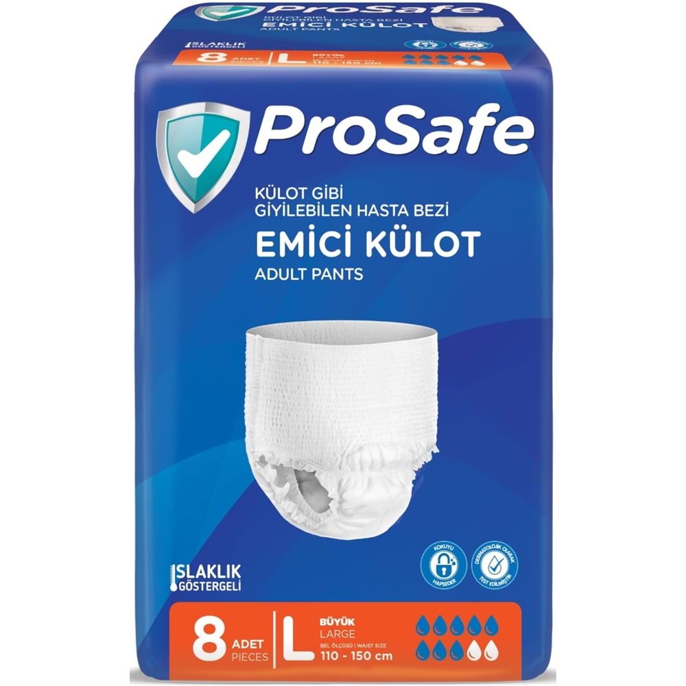 Prosafe Emici Külot Hasta Bezi Büyük-Large 72 Adet (9PK*8)