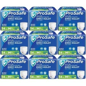 Prosafe Emici Külot Hasta Bezi M - Orta - Medium 126 Adet (9PK*14)
