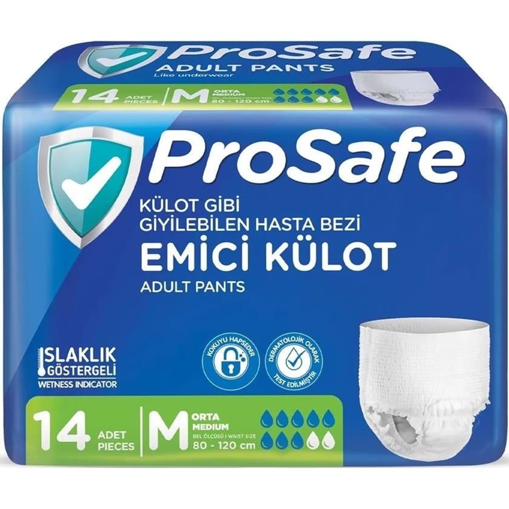 Prosafe Emici Külot Hasta Bezi M - Orta - Medium 126 Adet (9PK*14)