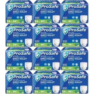 Prosafe Emici Külot Hasta Bezi M - Orta - Medium 168 Adet (12PK*14)